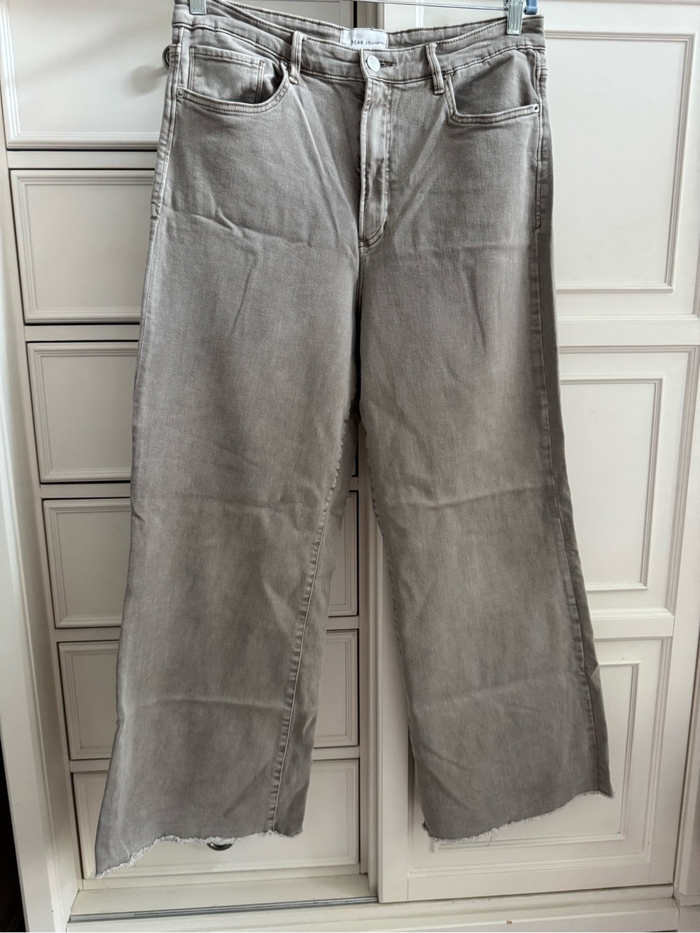 Dear John Taupe Wide Leg Jeans